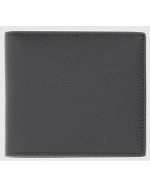Thom Browne 4-Bar Full-Grain Leather Bifold Wallet - White