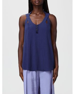 Emporio Armani Viscose Top - Blue