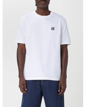 Maison Kitsuné Maison Kitsun&Eacute Cotton T-Shirt With Logo - White