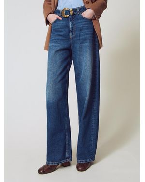 Twinset Vaquero Mujer - Azul