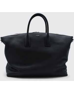 Saint Laurent Grained Leather Duffle Bag - Black