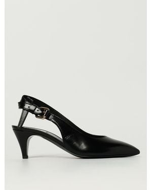Moschino Leather Slingback - Black