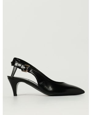 Moschino Leather Slingback - Black