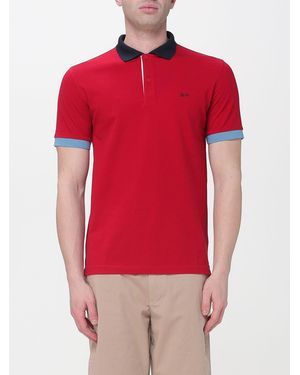 Sun 68 Cotton Polo Shirt - Red