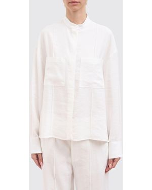 Dondup Camisa De Mezcla De Viscosa - Blanco