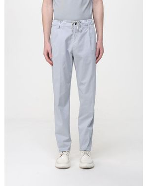 Eleventy Slim Fit Cotton Blend Pants - Blue