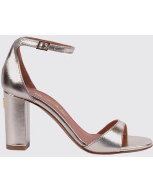 Via Roma 15 Laminated Leather Sandals - Pink