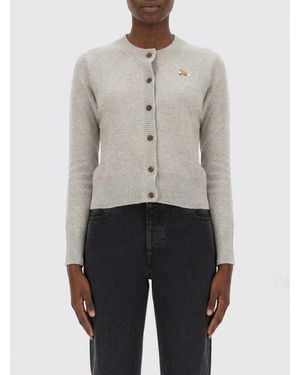Maison Kitsuné Maison KitsunÉ Crew Neck Cardigan - Gray