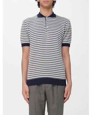Manuel Ritz Knitted Polo Shirt - Grey