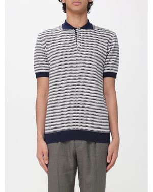 Manuel Ritz Knitted Polo Shirt - Grey