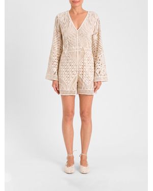 Twinset Makramee-Overall - Natur