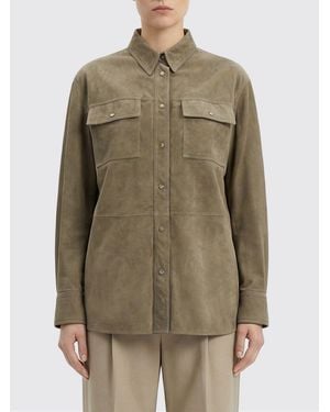 Brunello Cucinelli Suede Shirt - Green