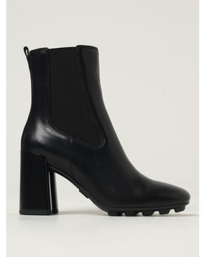 Hogan Flat Ankle Boots - Black