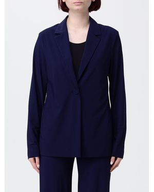 Maliparmi Einreihiger Kurzer Jersey-Blazer Mit Ein-Knopf-Verschluss - Blau
