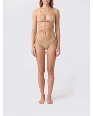 Oséree Low-Waisted Triangle Bikini - Natural