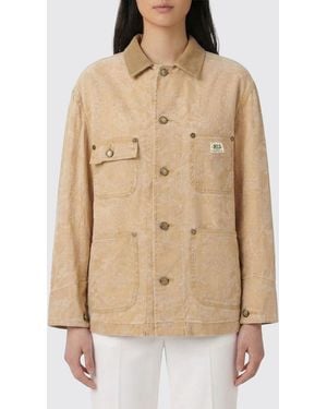 R13 Chaqueta De Mezcla De Lino - Neutro