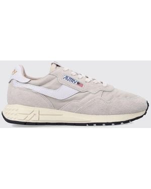 Autry Suede And Nylon Reelwind Trainers - White