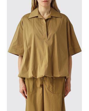 MEIMEIJ Stretch Cotton Blend Shirt - Natural