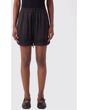 Thom Krom Viscose Drawstring Shorts - Black