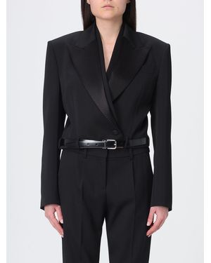 Dolce & Gabbana Dolce &Amp Gabbana Crop Tuxedo Blazer - Black
