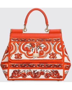 Dolce & Gabbana Dolce &Amp Gabbana Sicily Mini Handbag - Red