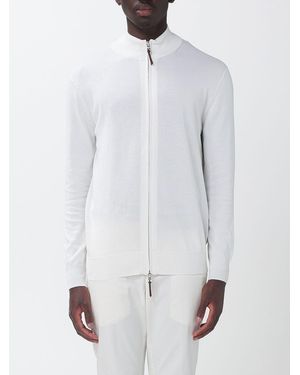Ballantyne Cotton Cardigan - White