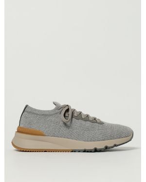 Brunello Cucinelli Knitted Trainers - Grey