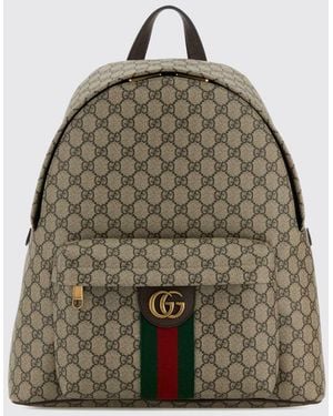 Gucci Ophidia Rucksack Von Aus Gg Supreme-Stoff Mit Monogramm - Natur