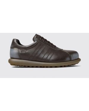 Camper Pelotas Aged Leather Trainers - Multicolour