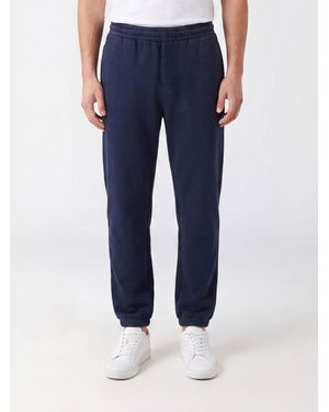 Drole de Monsieur Cotton Jersey Joggers With Elasticated Cuffs - Blue
