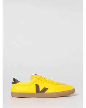 Veja Volley O.T. Leather Trainers - Yellow