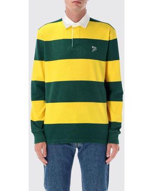 Polo Ralph Lauren Striped Long Sleeve Polo Shirt - Yellow