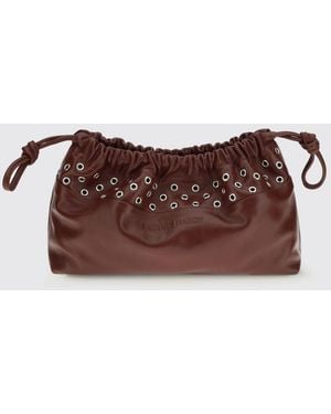 Pierre Hardy Clutch Twin De Piel Con Ojales Metálicos - Marrón