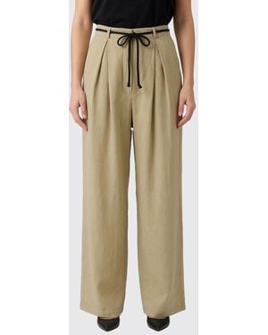 Barena Wide-Leg Linen Blend Pants - Natural