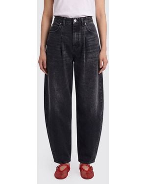 Jacquemus Baggy Cotton Denim Jeans - Black