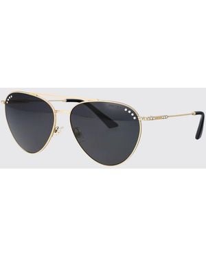 Jimmy Choo Steel Sunglasses With Set Rhinestones - Metallic