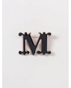Max Mara Egrege Enameled Brass Brooch - Blue