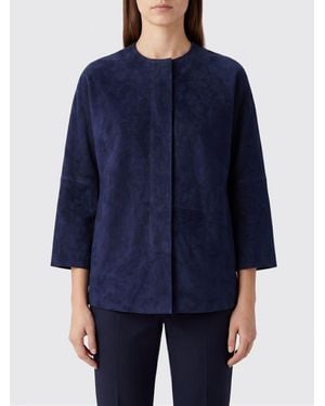 Salvatore Santoro Suede Jacket - Blue