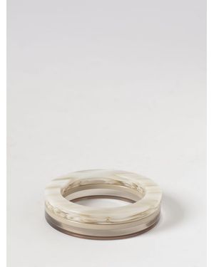 Emporio Armani Set Of 2 Marbled Resin Bracelets - Natural