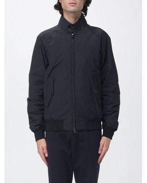 Baracuta G9 Thermal Cotton Blend Bomber Jacket With Coolmax Technology And Check Lining - Blue