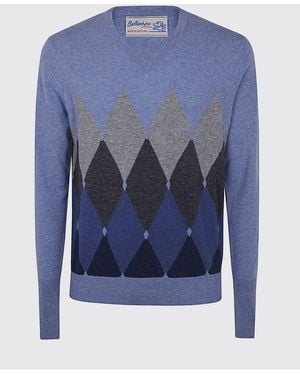 Ballantyne Cardigan - Blue