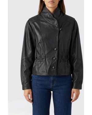 Isabel Marant Lambskin Leather Jacket - Black