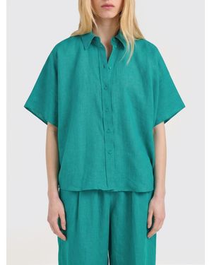 Momoní Momon&Igrave Linen Shirt - Blue