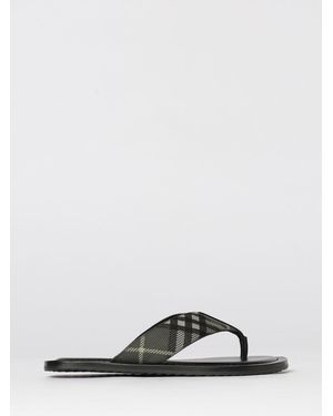 Burberry Check Thong Sandal - Green