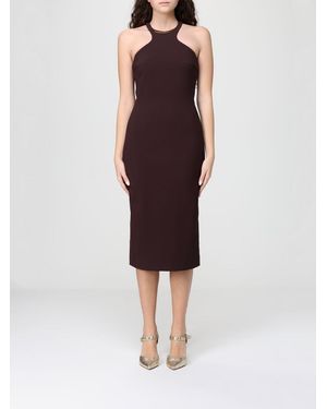 Elisabetta Franchi Crêpe Midi Dress - Red