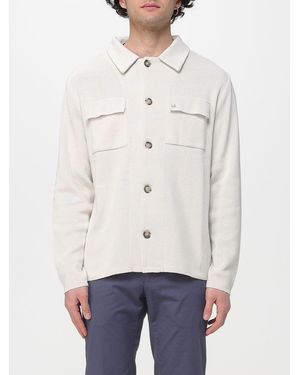 Manuel Ritz Cotton Blend Overshirt - White