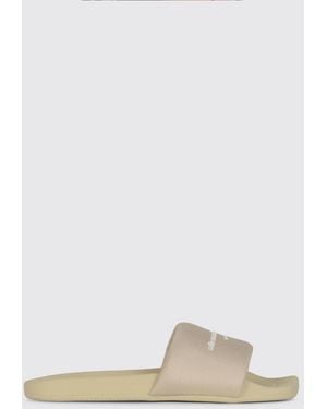 Alexander Wang Rubber And Mesh Sliders - White