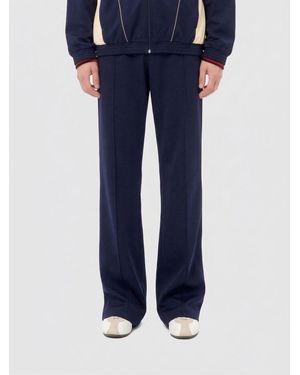 Valentino Cotton Blend Jogging Trousers - Blue