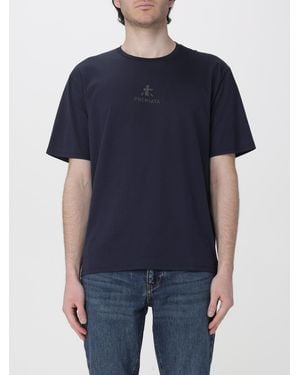 Premiata Cotton T-Shirt With Logo - Blue