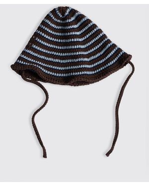 Miu Miu Crochet Hat - Black